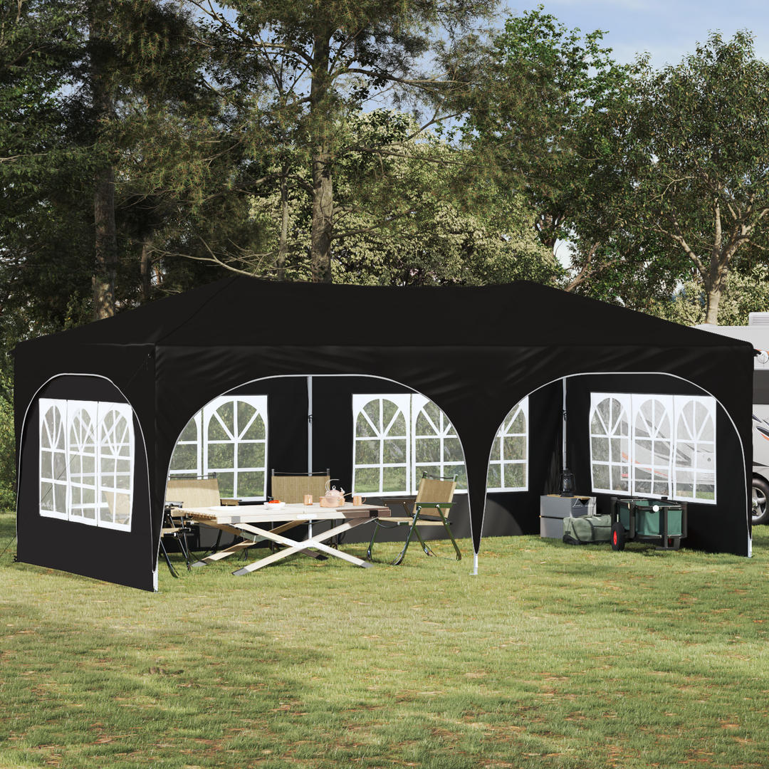 Pop-up Festtelt 575 x 288 x 245 cm Antracit Oxford stof