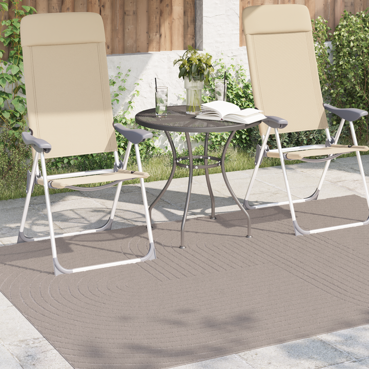 Områdetæpper Rektangulær PALMERAS Beige 230 x 160 cm Polyester