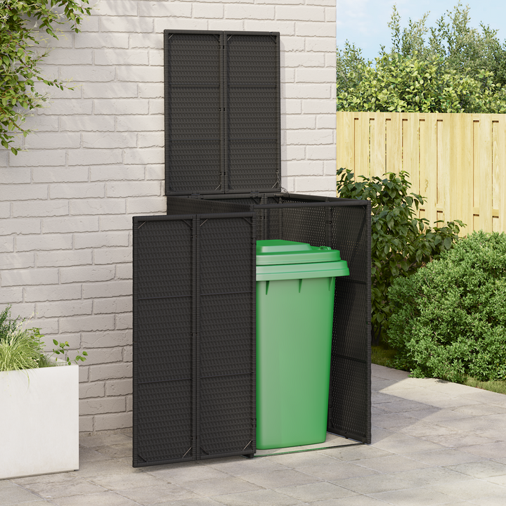 Affaldsbin boks Sort 65 x 80 x 115 cm Polyethylen