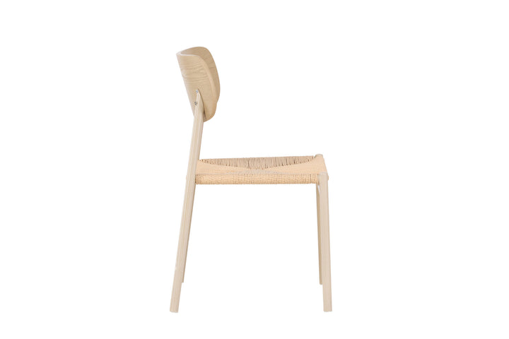Venture Home Polly Dining Chair - Whitewash / Beige  Nature rope