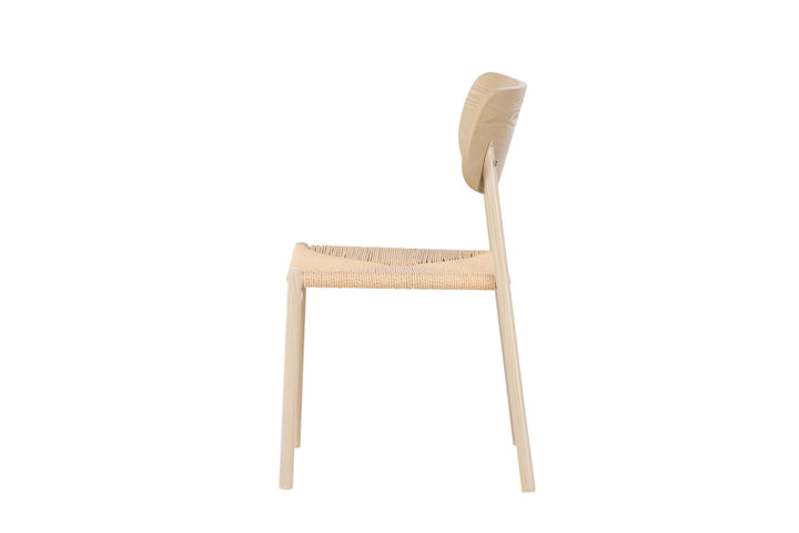 Venture Home Polly Dining Chair - Whitewash / Beige  Nature rope
