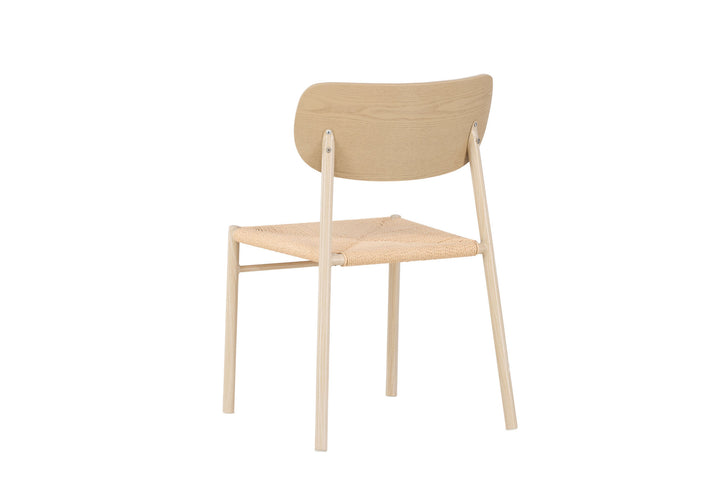 Venture Home Polly Dining Chair - Whitewash / Beige  Nature rope
