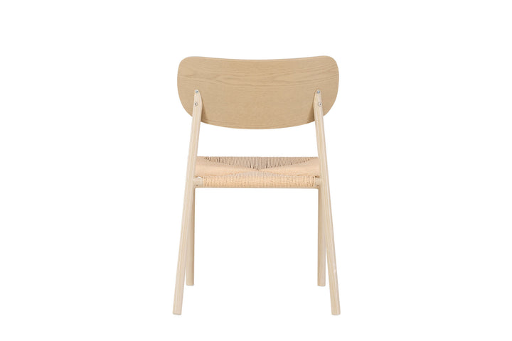 Venture Home Polly Dining Chair - Whitewash / Beige  Nature rope