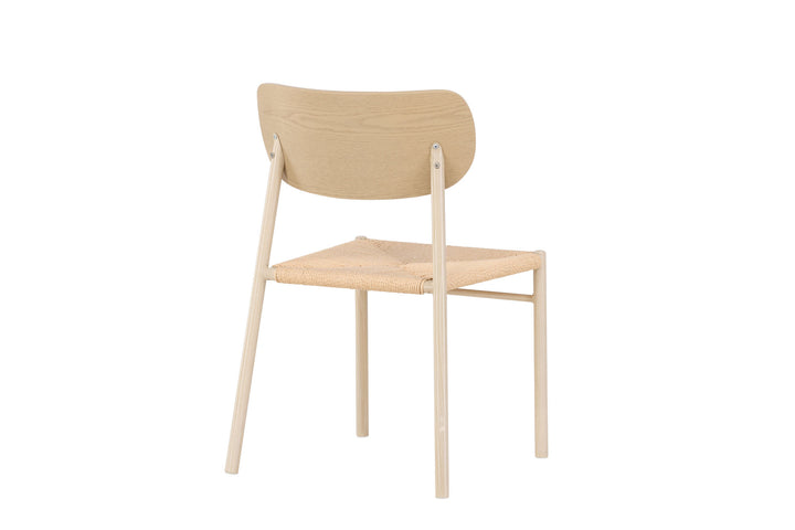 Venture Home Polly Dining Chair - Whitewash / Beige  Nature rope