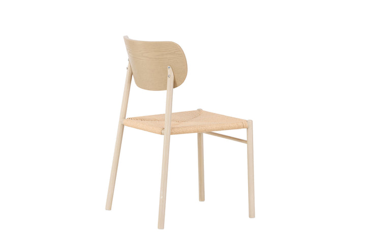 Venture Home Polly Dining Chair - Whitewash / Beige  Nature rope