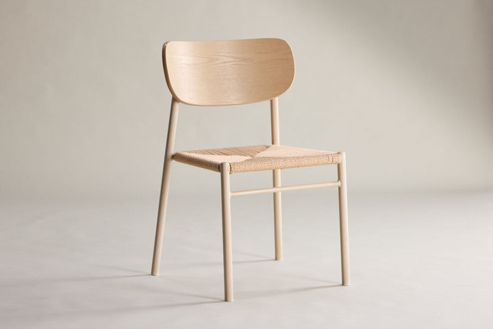 Venture Home Polly Dining Chair - Whitewash / Beige  Nature rope