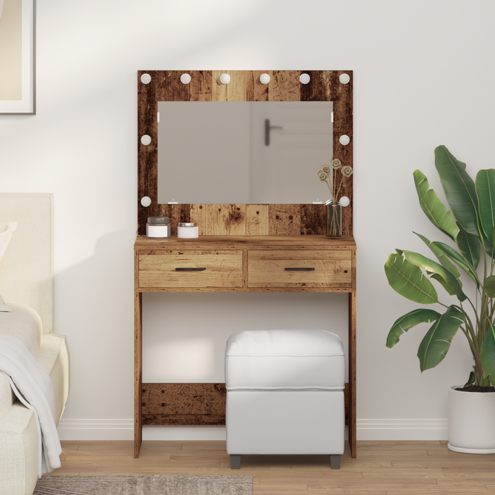 Klædeskab Gammelt træ 78,5 x 41 x 135 cm Konstrueret træ