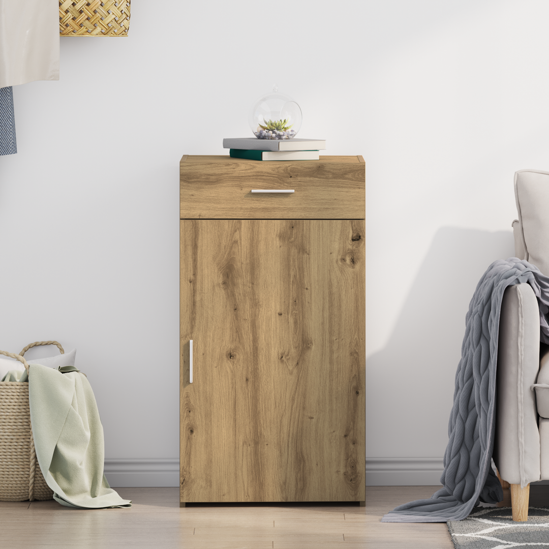 Sideboard med skuffe Artisan Egetræ 50 x 42,5 x 93 cm