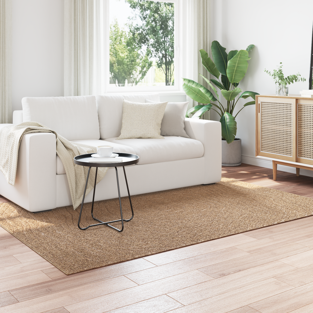 Områdetæpper Moiré AGIRA Naturfarvet 200 x 140 cm Polyester