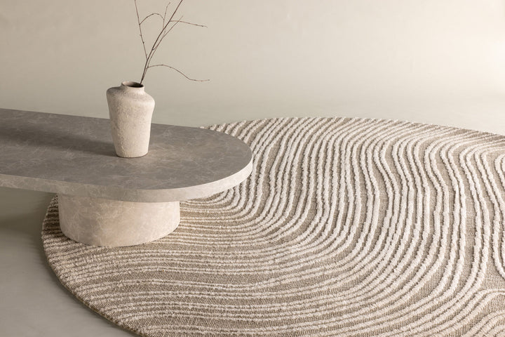 Venture Home Melle Micropolyester - 200*200-  -Round-Ivory Beige