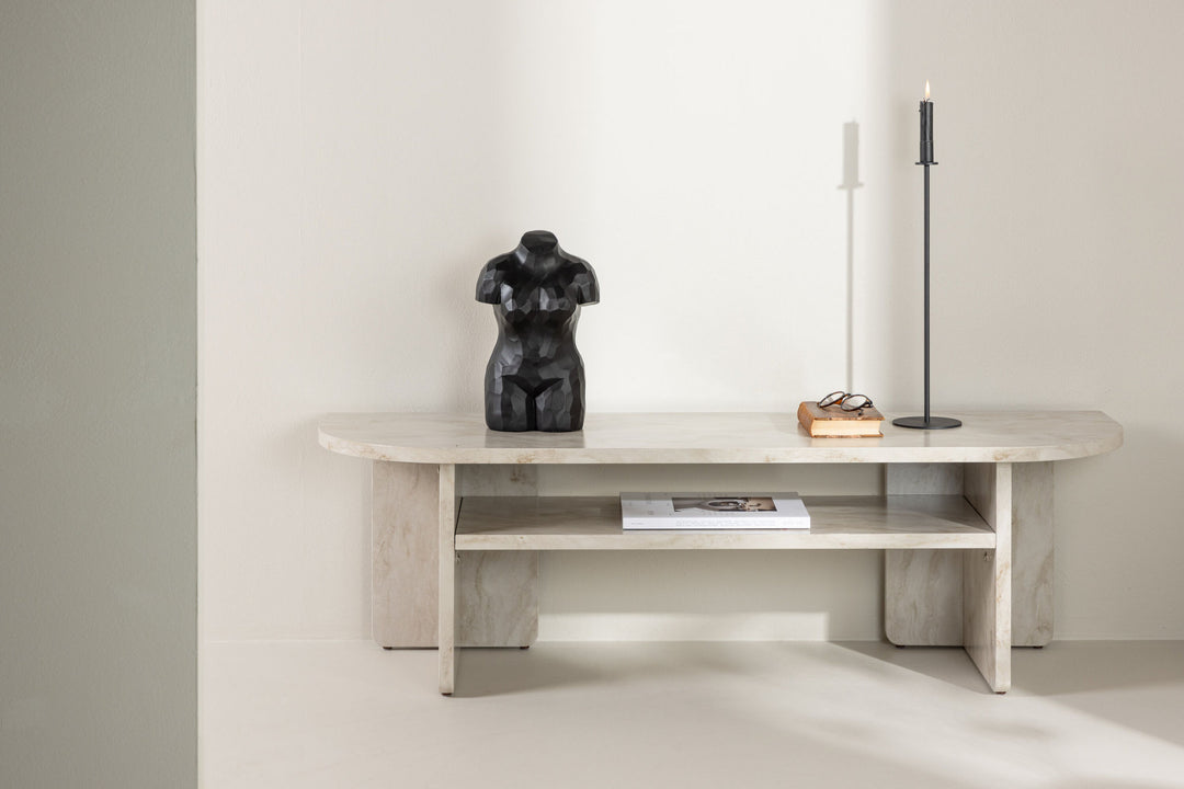 Venture Home Ålesund TV Table  - Marble look /