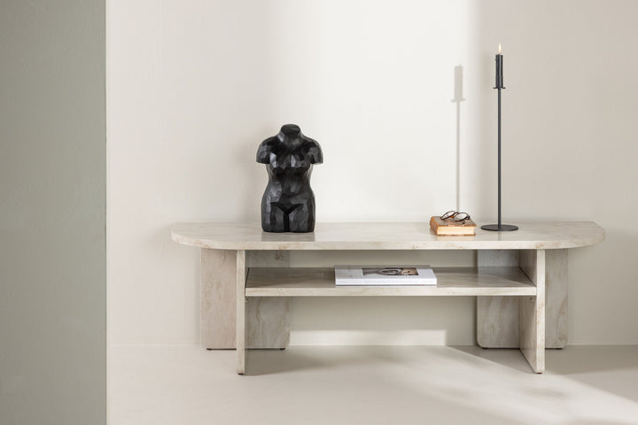 Venture Home Ålesund TV Table  - Marble look /