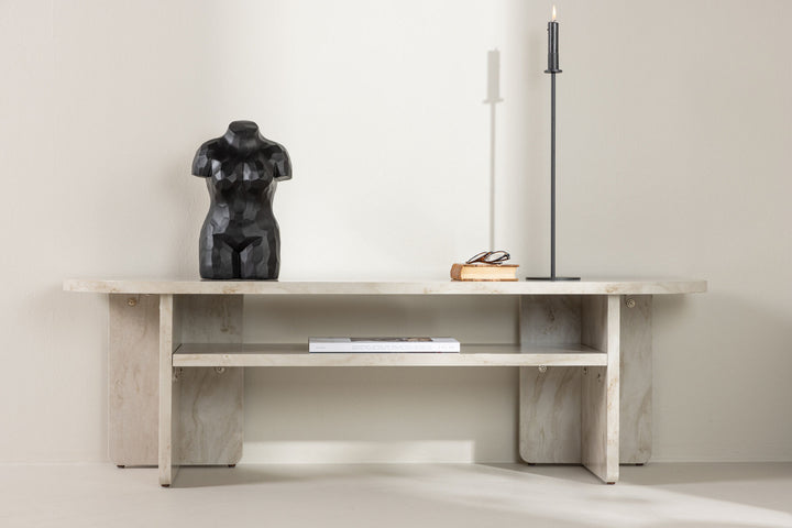 Venture Home Ålesund TV Table  - Marble look /
