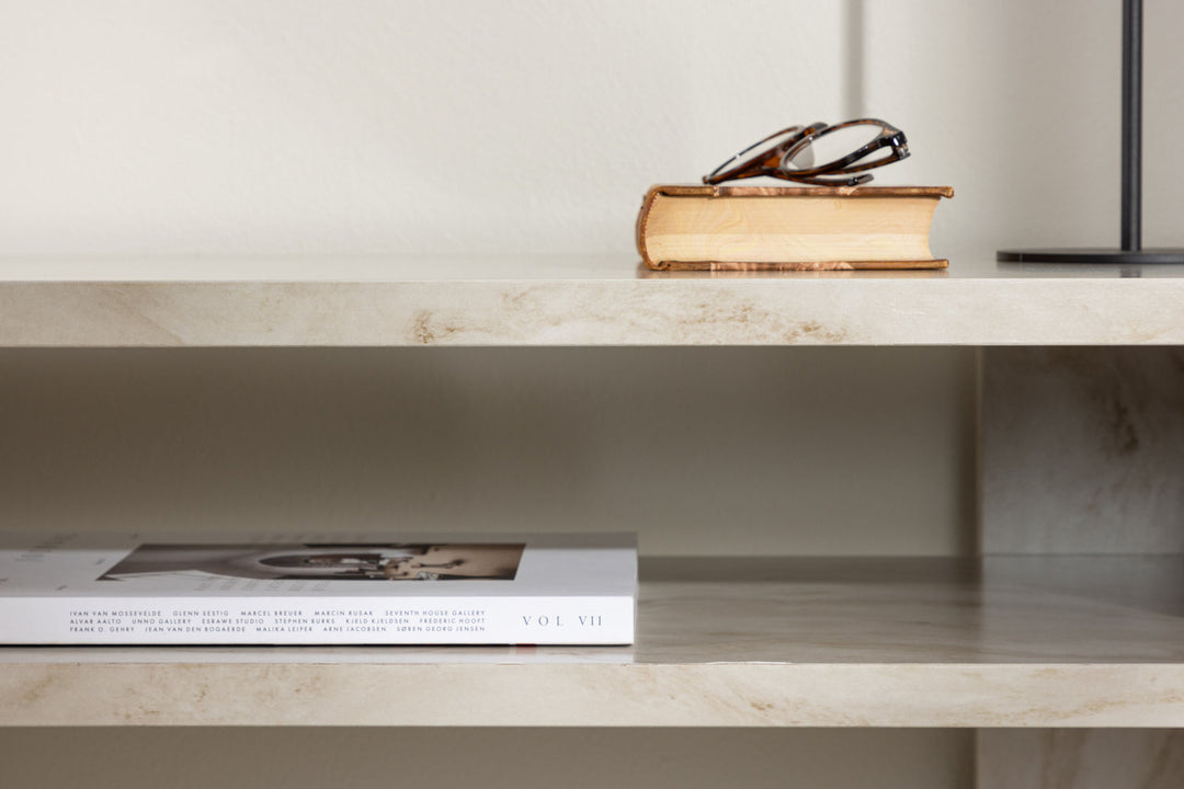 Venture Home Ålesund TV Table  - Marble look /