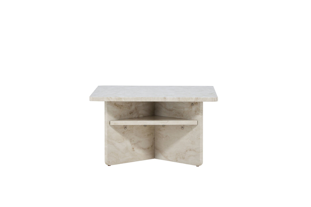 Venture Home Ålesund Coffe table 75*75  - Marble look /