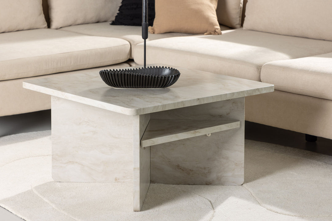 Venture Home Ålesund Coffe table 75*75  - Marble look /