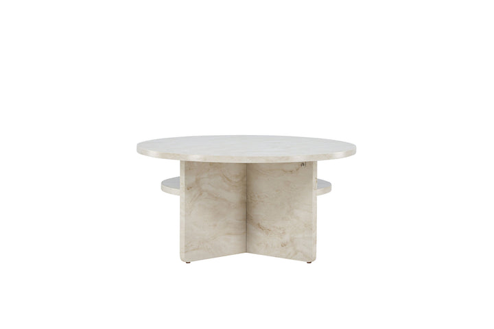 Venture Home Ålesund Coffe table φ85 - Marble look /