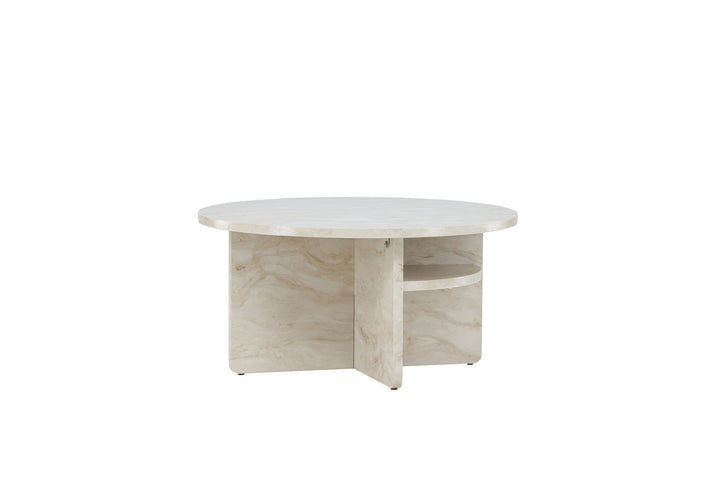 Venture Home Ålesund Coffe table φ85 - Marble look /