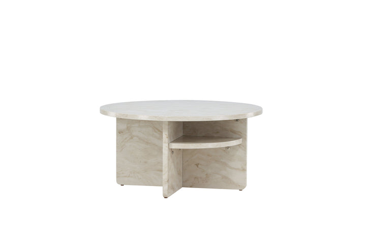 Venture Home Ålesund Coffe table φ85 - Marble look /