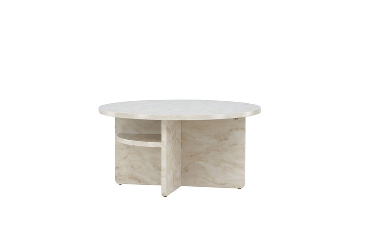 Venture Home Ålesund Coffe table φ85 - Marble look /