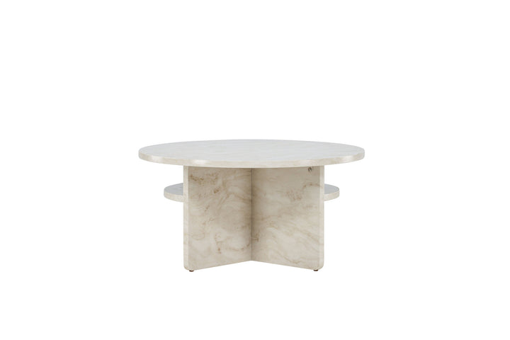 Venture Home Ålesund Coffe table φ85 - Marble look /