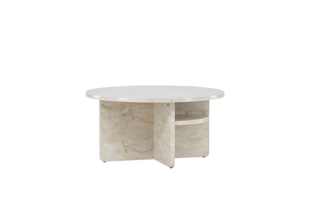 Venture Home Ålesund Coffe table φ85 - Marble look /