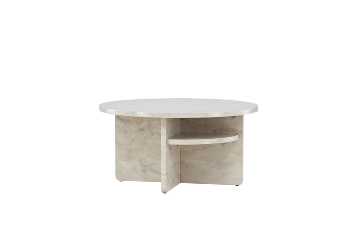 Venture Home Ålesund Coffe table φ85 - Marble look /