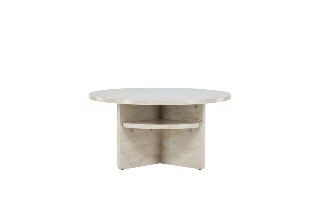 Venture Home Ålesund Coffe table φ85 - Marble look /