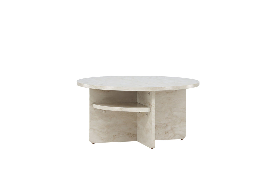 Venture Home Ålesund Coffe table φ85 - Marble look /