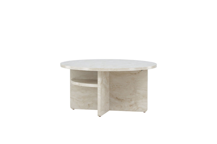 Venture Home Ålesund Coffe table φ85 - Marble look /