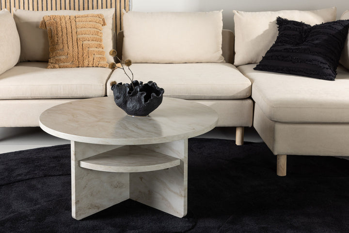 Venture Home Ålesund Coffe table φ85 - Marble look /