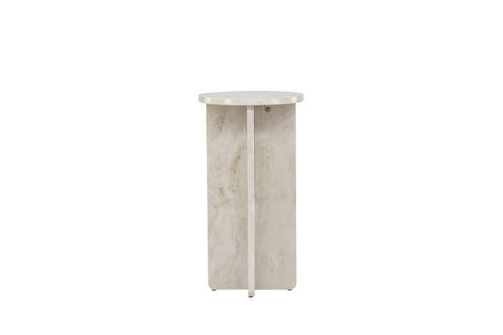 Venture Home Ålesund Side table φ40 - Marble look /
