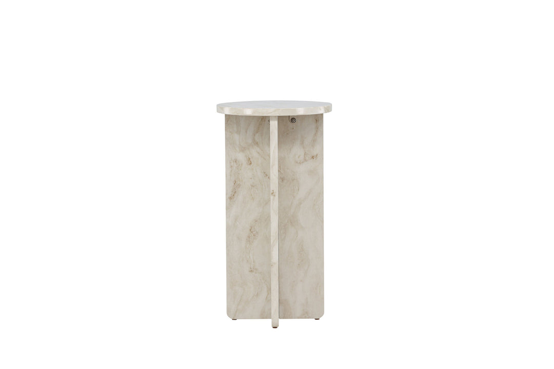 Venture Home Ålesund Side table φ40 - Marble look /
