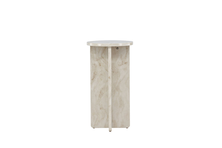 Venture Home Ålesund Side table φ40 - Marble look /