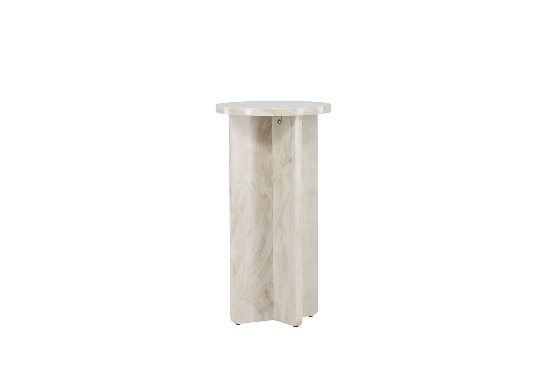 Venture Home Ålesund Side table φ40 - Marble look /