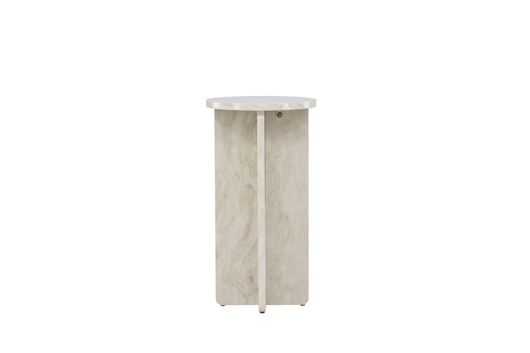 Venture Home Ålesund Side table φ40 - Marble look /