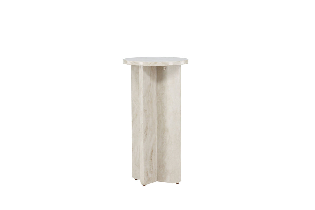 Venture Home Ålesund Side table φ40 - Marble look /