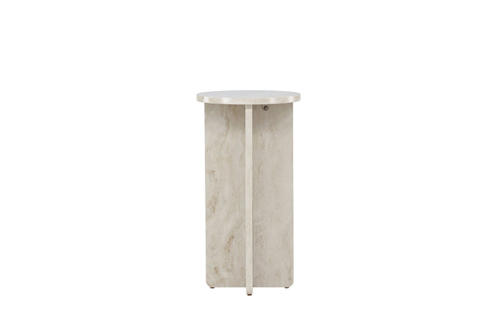 Venture Home Ålesund Side table φ40 - Marble look /