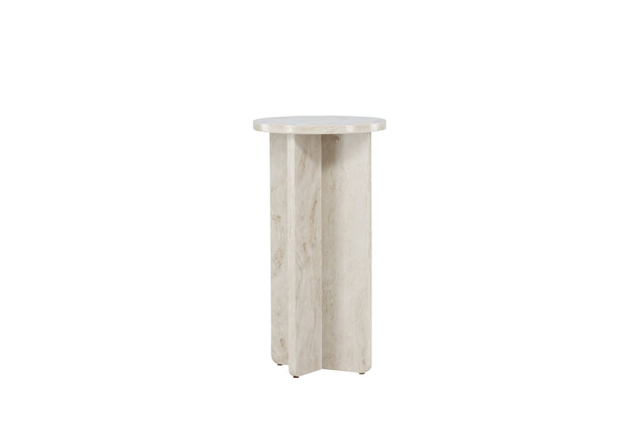 Venture Home Ålesund Side table φ40 - Marble look /