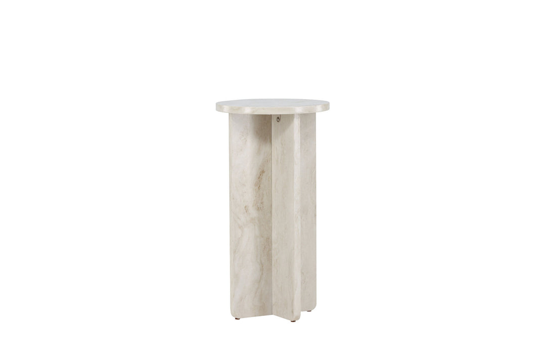 Venture Home Ålesund Side table φ40 - Marble look /