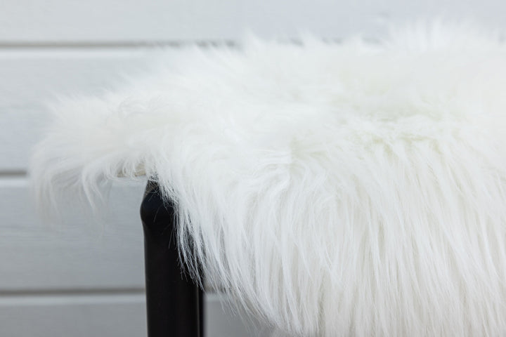 Venture Home Katy Polyester Fake Fur - 180*55-  -Pläd-White