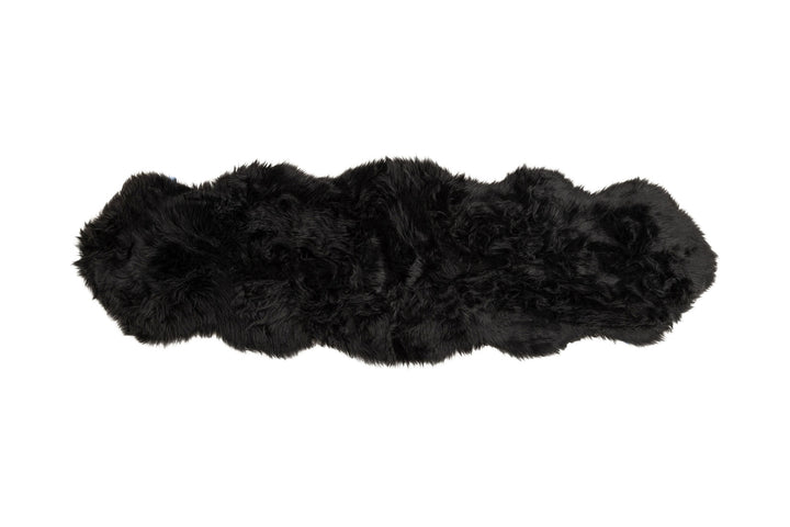 Venture Home Katy Polyester Fake Fur - 180*55-  -Pläd-Black