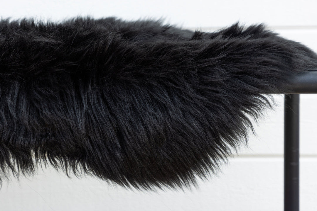 Venture Home Katy Polyester Fake Fur - 180*55-  -Pläd-Black
