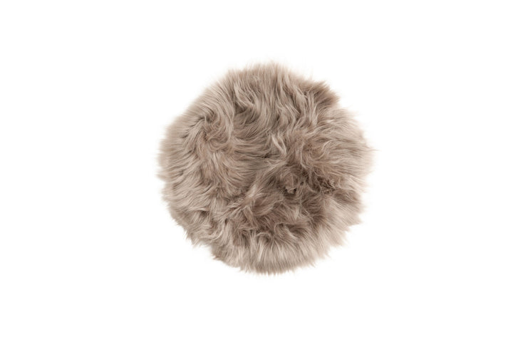 Venture Home Katy Polyester Fake Fur - 34*34-  -Round-Brown