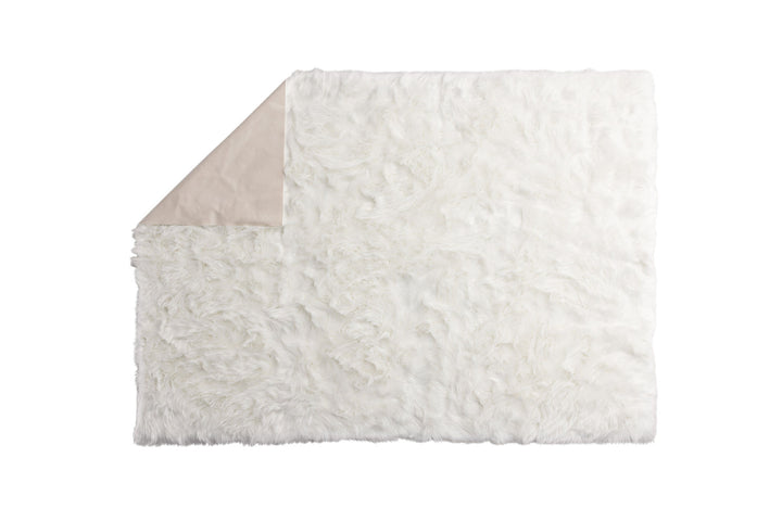 Venture Home Katy Polyester Fake Fur - 230*160-  -Rectangular-White