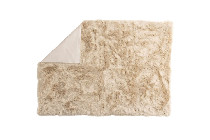 Venture Home Katy Polyester Fake Fur - 230*160-  -Rectangular-Beige