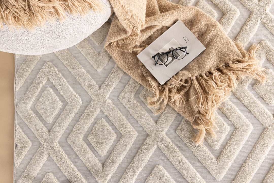 Venture Home Pia Polyester Shaggy - 290*200-  -Rectangular-White