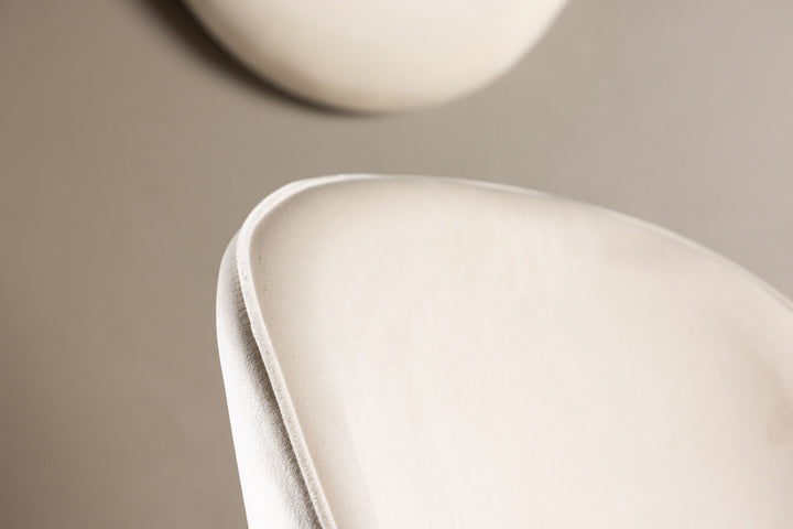 Venture Home Velvet Matstol 2-pack - Svart / Créme