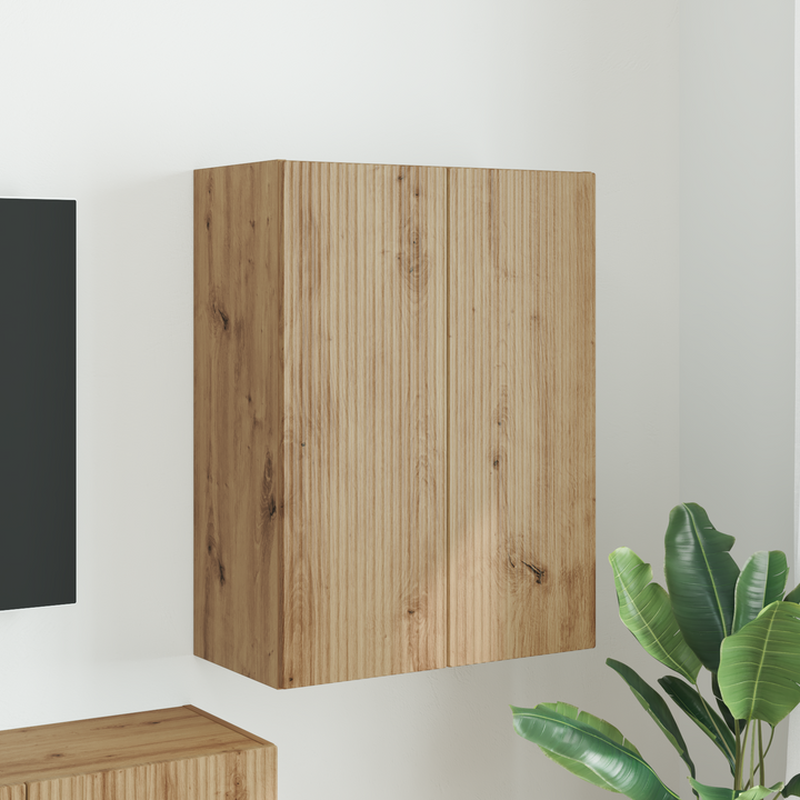 TV vægskab Artisan Egetræ 59,5 x 31 x 80 cm Konstrueret træ