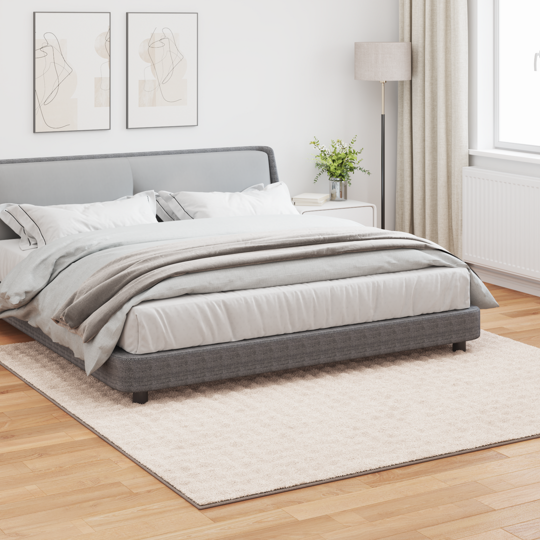 Områdetæpper Firkantet SIROLO Beige 240 x 240 cm Polyester